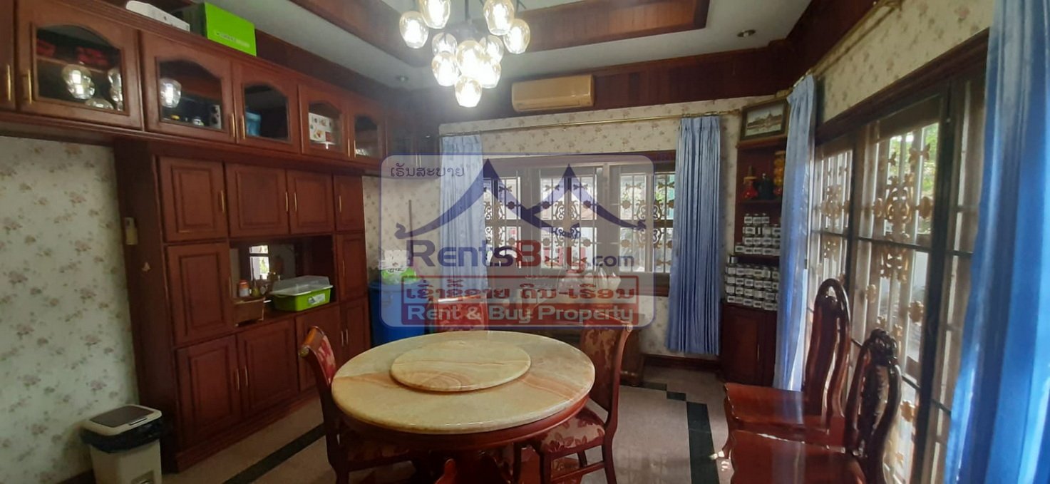 6612-Spacious 6-Bedroom Furnished Villa for Rent in Thongkang area, Sisattanak – Ideal for Families or Diplomats