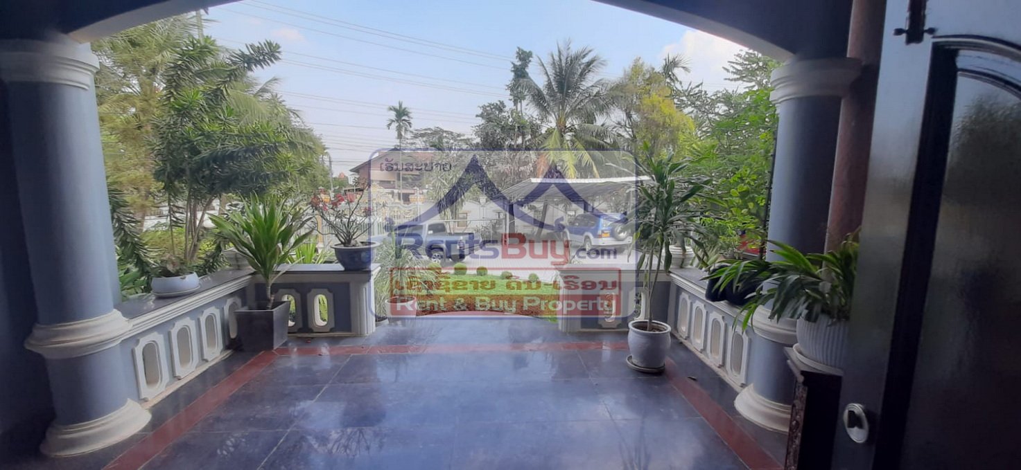 6612-Spacious 6-Bedroom Furnished Villa for Rent in Thongkang area, Sisattanak – Ideal for Families or Diplomats