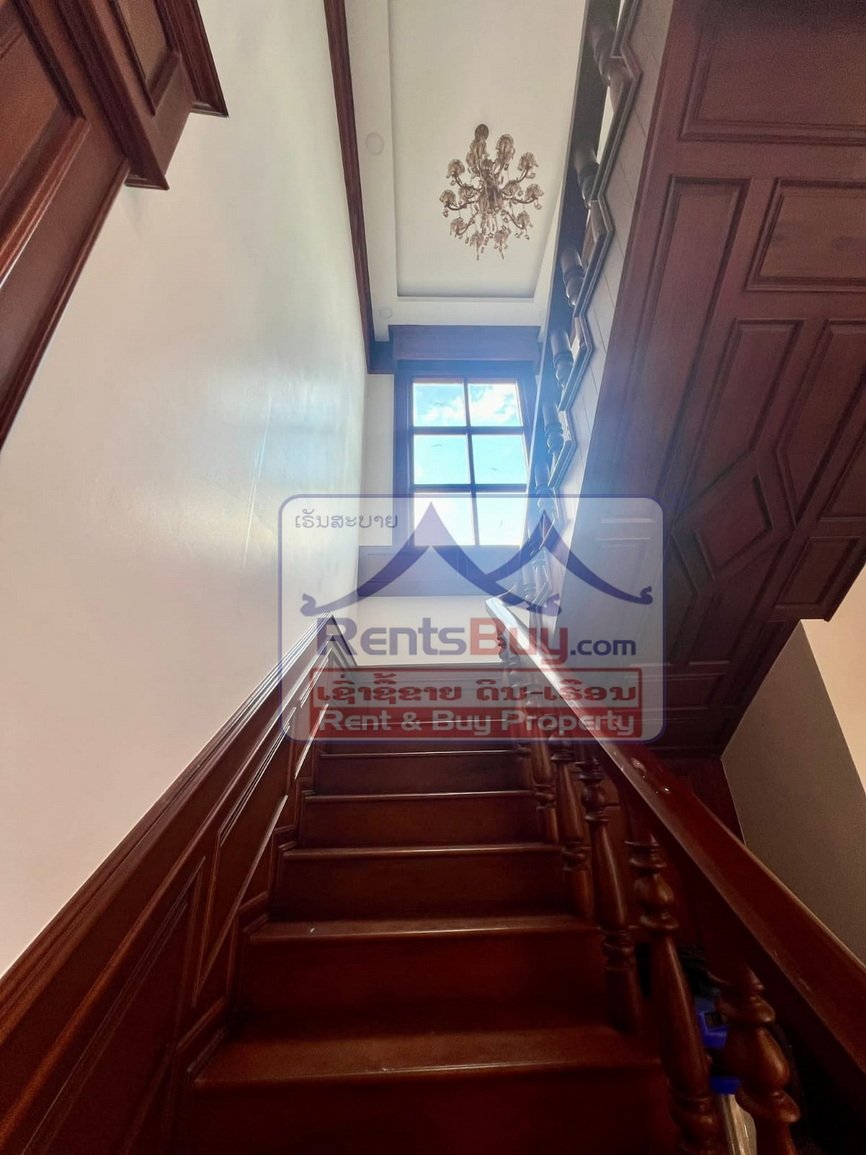 renthouse12 6611-Elegant 6-Bedroom Luxury Villa for Sale or Rent in Chinaimo, Sisattanak – Prime Vientiane Location