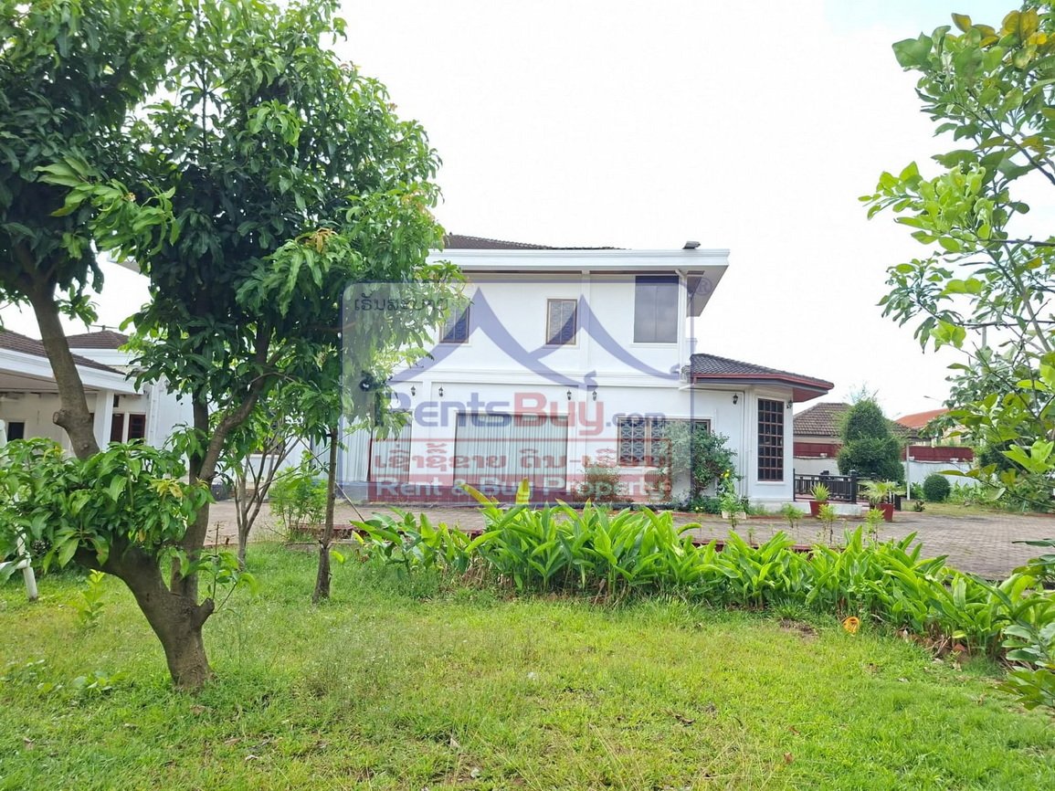 6614-Spacious 8-Bedroom Executive Residence for Rent in Prestigious Sisattanak – Near Rattana College