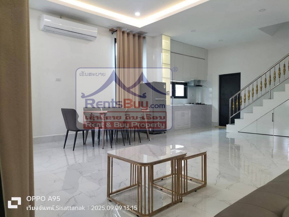 6623-Comfortable & Convenient Townhouse for Rent in Phonthan – Near Schools, Cafés & Fitness Centers