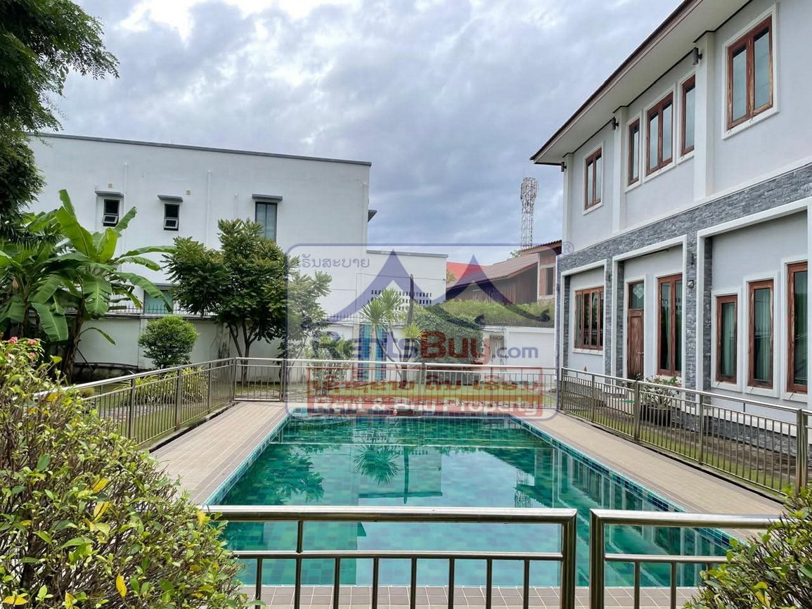 renthouse12 6624-Luxury Living in Suanmone – Modern 4BR Home with Pool & Garden in Prime Vientiane Location