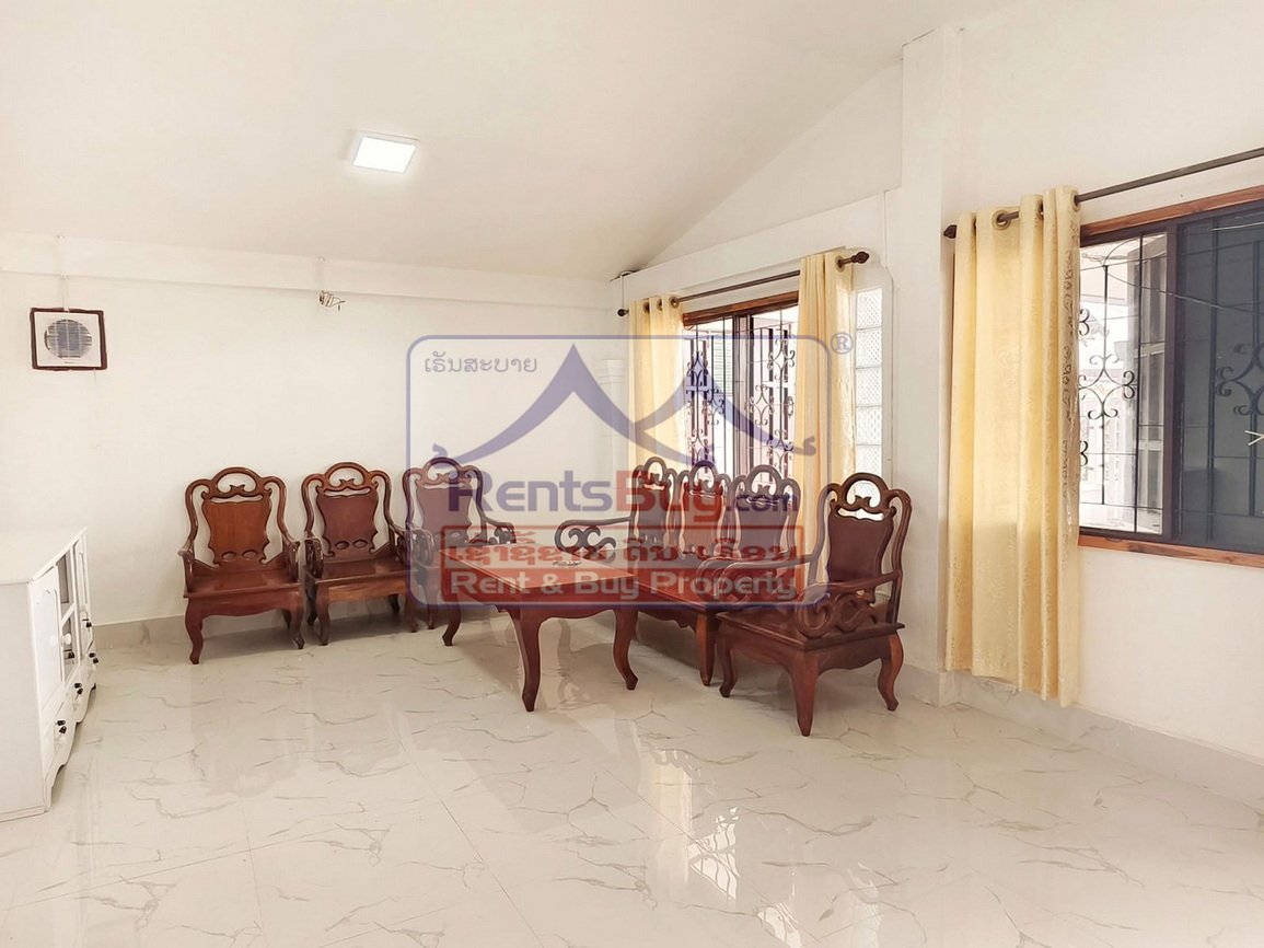 renthouse13 6606-Modern 3-Bedroom Furnished Home for Rent Near Setthathirath Hospital – $700/month