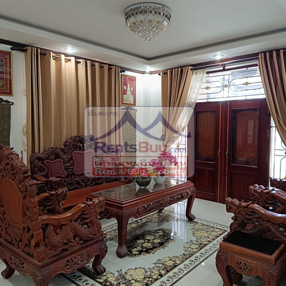 6631-Fully Furnished 4-Bedroom Villa for Rent in Dong Savanh – Move-In Ready
