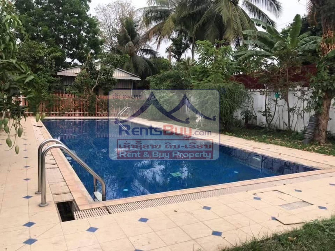6614-Spacious 8-Bedroom Executive Residence for Rent in Prestigious Sisattanak – Near Rattana College