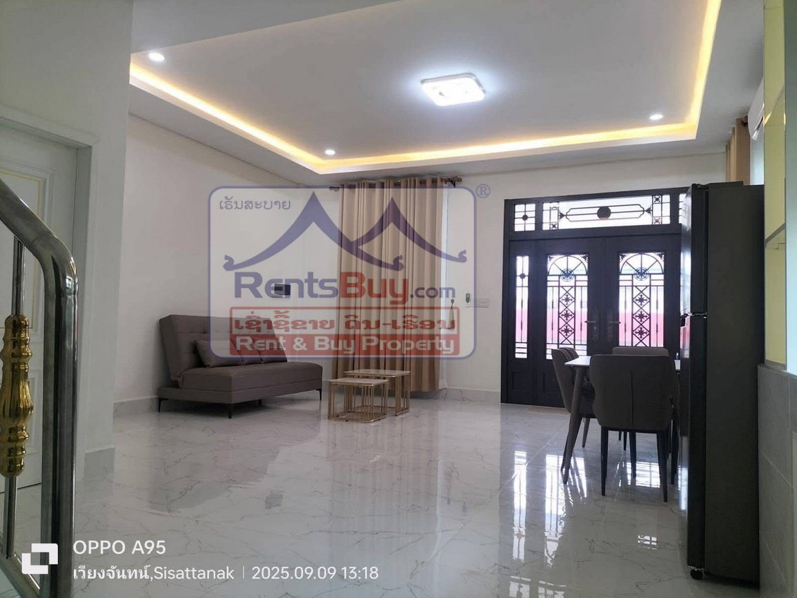 6623-Comfortable & Convenient Townhouse for Rent in Phonthan – Near Schools, Cafés & Fitness Centers