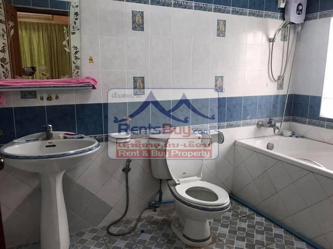 6614-Spacious 8-Bedroom Executive Residence for Rent in Prestigious Sisattanak – Near Rattana College