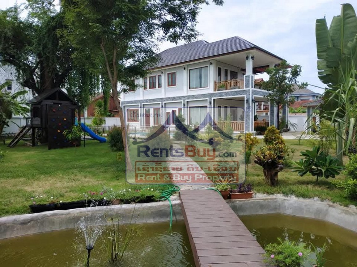 renthouse14 6624-Luxury Living in Suanmone – Modern 4BR Home with Pool & Garden in Prime Vientiane Location