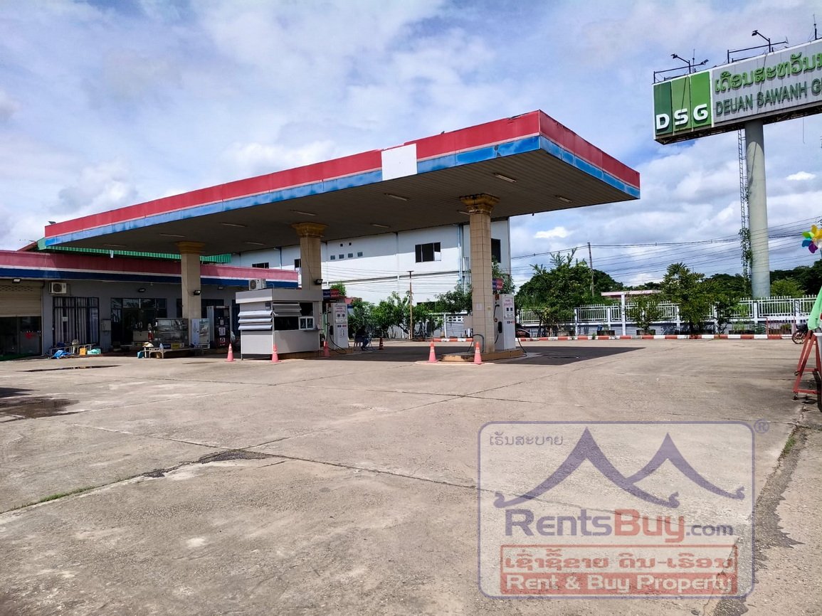 6626-Strategic Gas Station Investment Near Beerlao Factory – Large Land, High Growth Potential