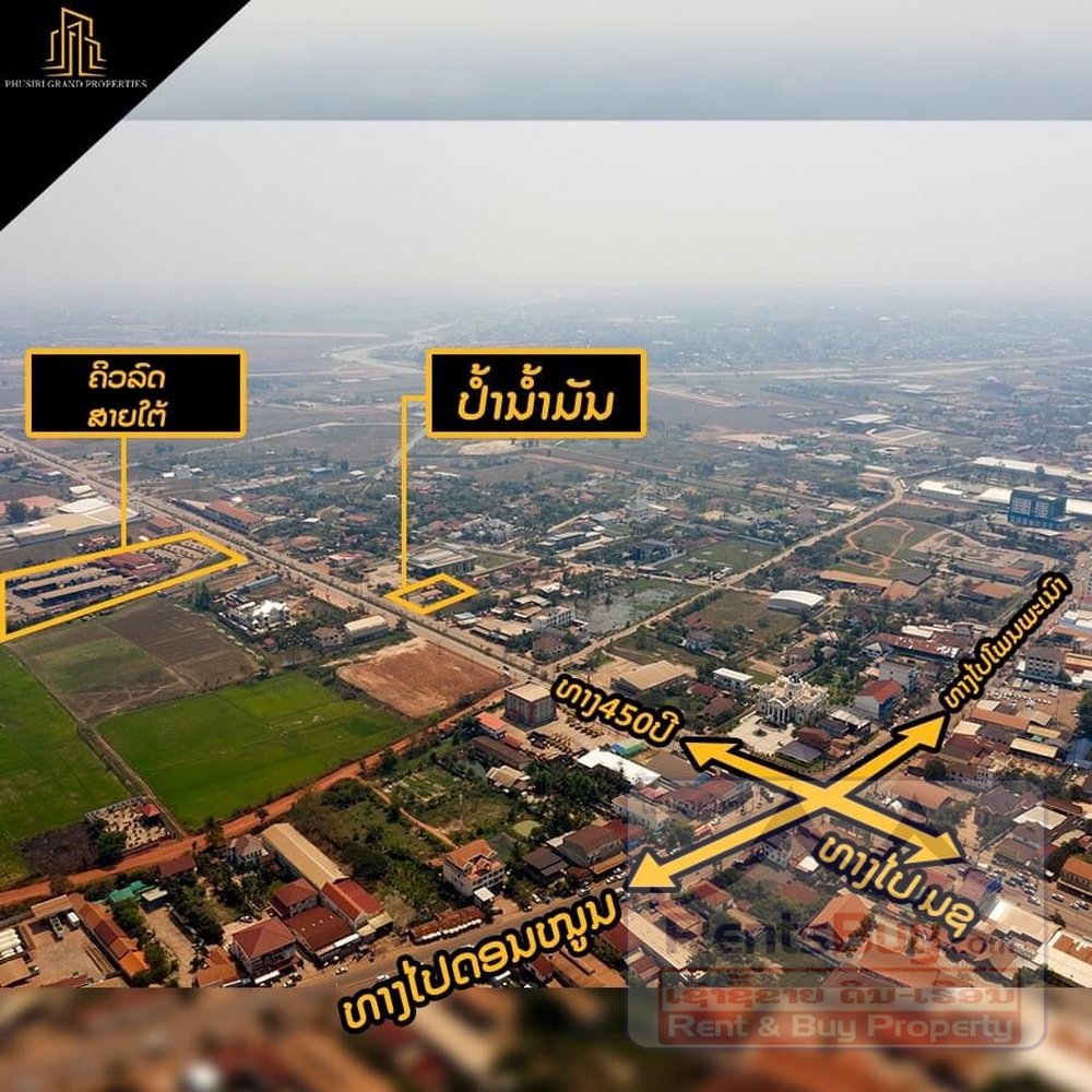 6625-Rare Investment: Operating Gas Station with Residential Villa on 450-Year Road, Vientiane