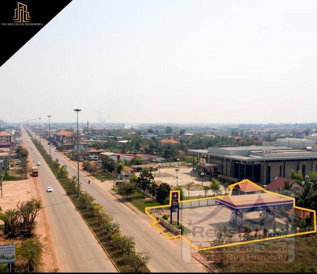 6625-Rare Investment: Operating Gas Station with Residential Villa on 450-Year Road, Vientiane
