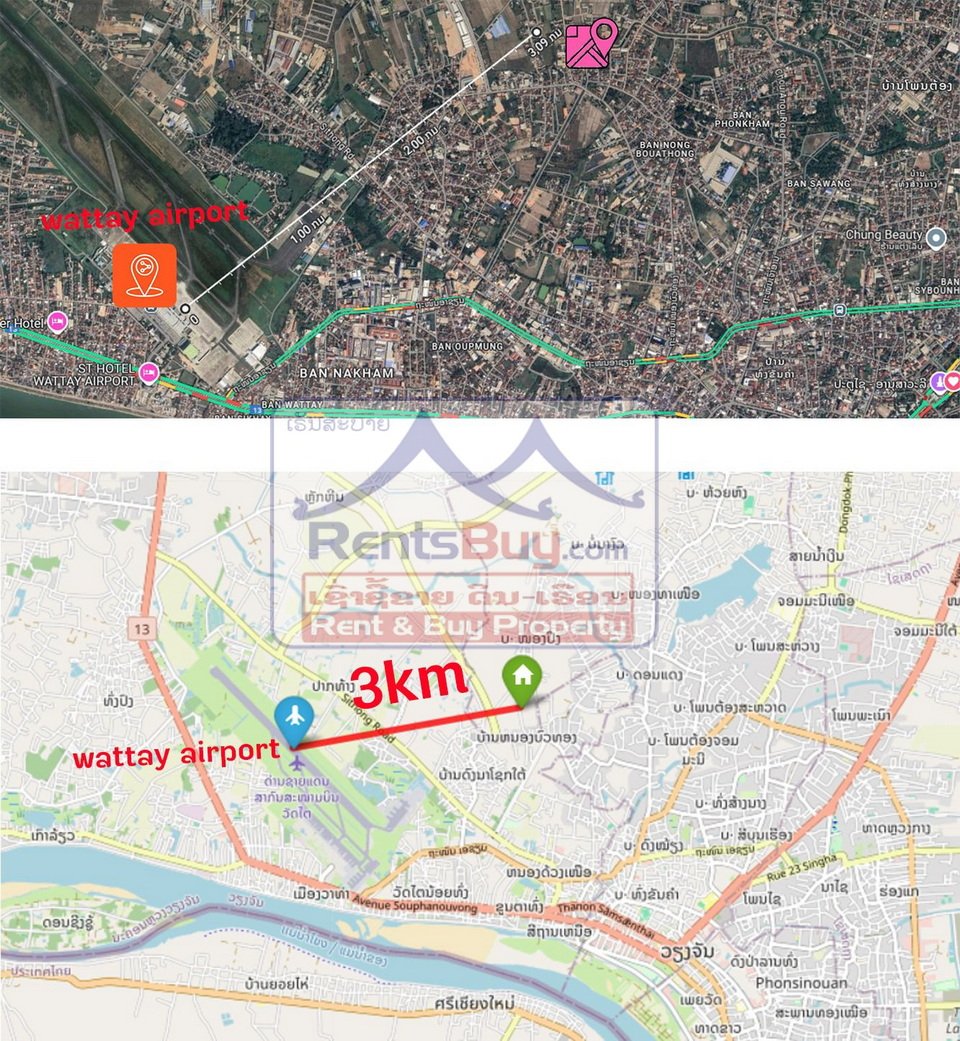 saleland01 6608-High-Potential Development Land – 3km from Airport, Vientiane Capital
