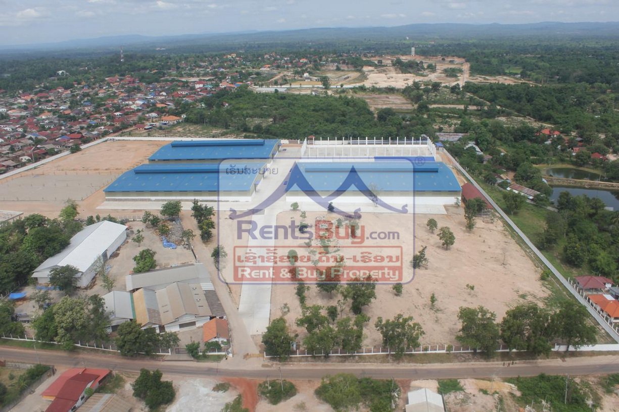 6600-Strategic 10 Hectare Industrial Site with Warehouses – Sikhottabong, Vientiane