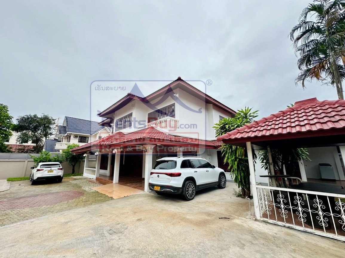 6686-Spacious Fully Furnished House for Rent – Near 103 Hospital, Sisattanak District, Vientiane Capital