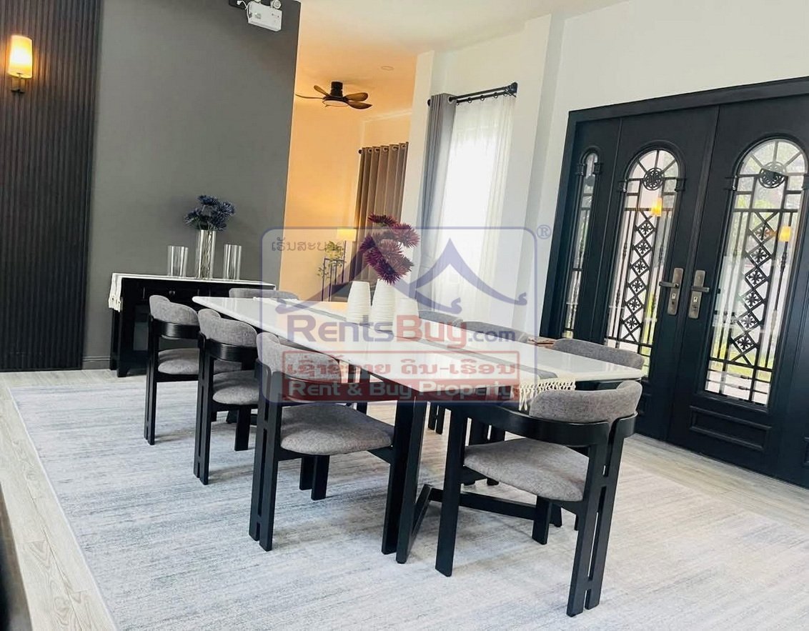 6705-Stylish 3-Bedroom Luxury Home in Sisattanak, Vientiane – Fully Furnished, $2,500/month