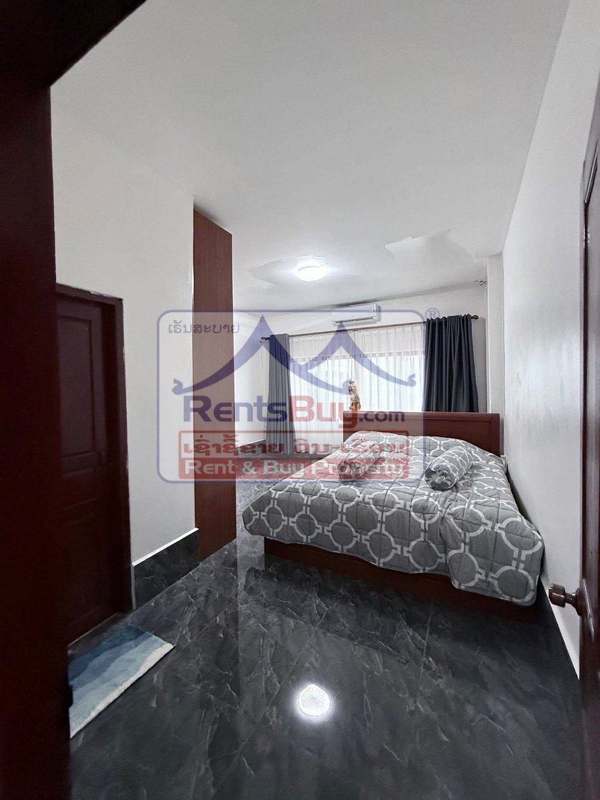 6704-Modern 2-Storey Townhouses for Rent near 150-Bed Hospital, Vientiane Capital – Fully Furnished, Ready to Move In | USD 850/month