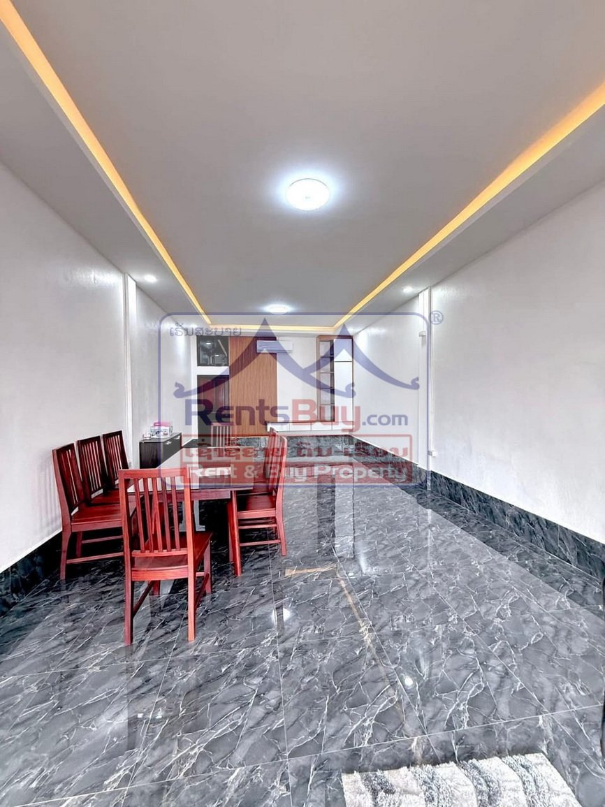 6704-Modern 2-Storey Townhouses for Rent near 150-Bed Hospital, Vientiane Capital – Fully Furnished, Ready to Move In | USD 850/month