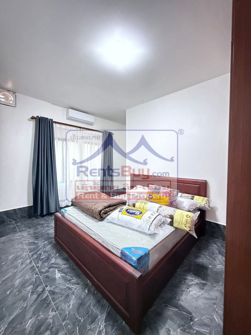 6704-Modern 2-Storey Townhouses for Rent near 150-Bed Hospital, Vientiane Capital – Fully Furnished, Ready to Move In | USD 850/month