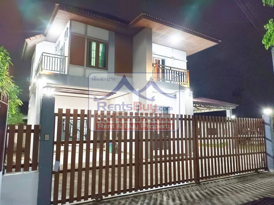 houseforrent01 6699-Spacious 4-Bedroom House for Rent Near 103 Hospital and WFP, Vientiane