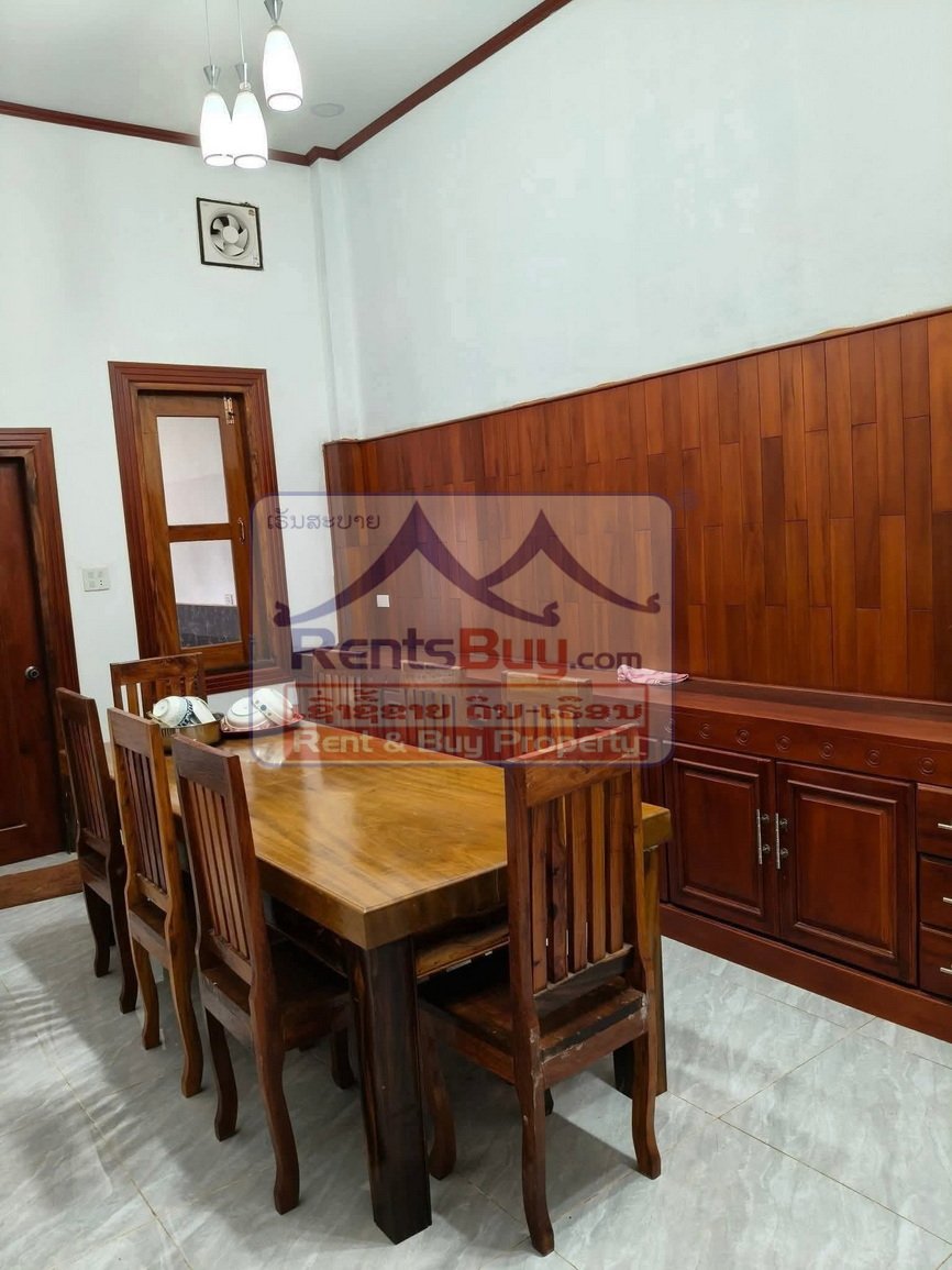 houseforrent01 6716-Fully Furnished House for Rent – Near the National Convention Hall, Xaysetha District, Vientiane Capital