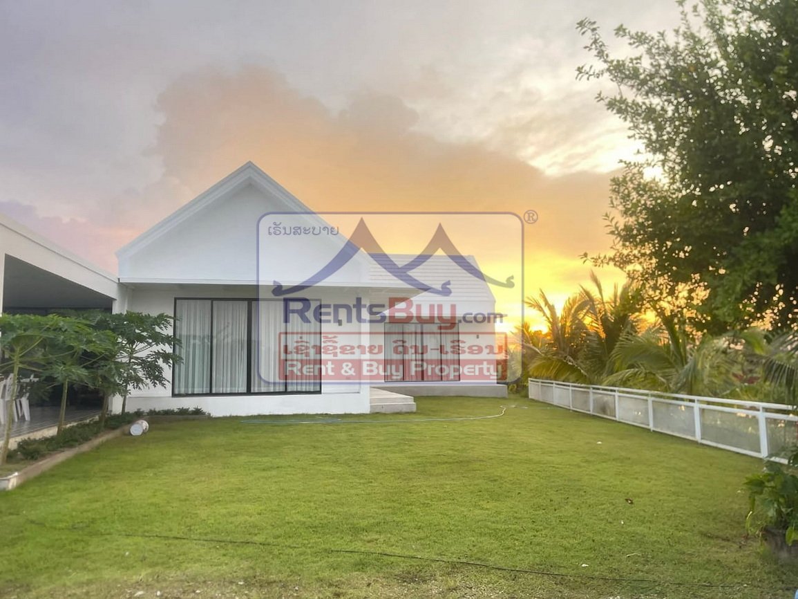 6696-Modern 2-Bedroom Villa for Rent in Hadxayfong – $900/Month with Gardener Included