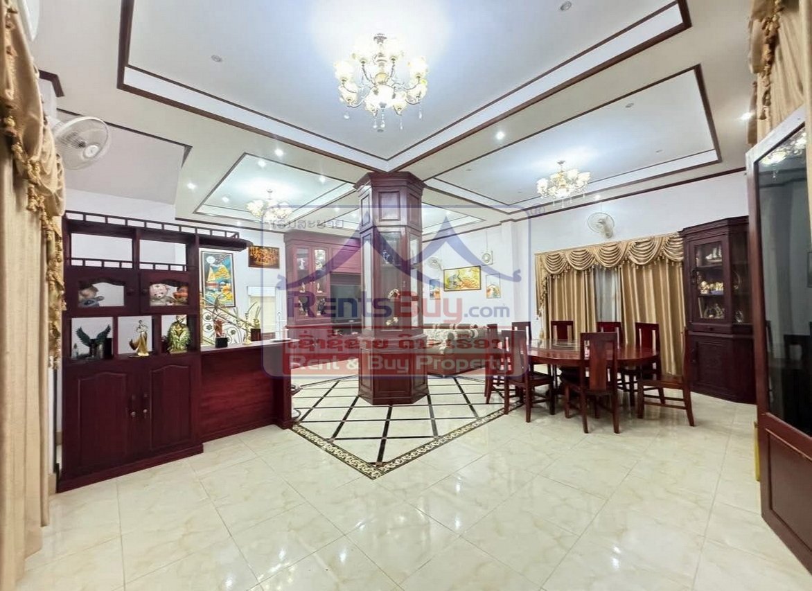 houseforrent04 6714-Fully Furnished 3-Bedroom House for Rent Near Latthasavong Hotel and View Mall, Vientiane