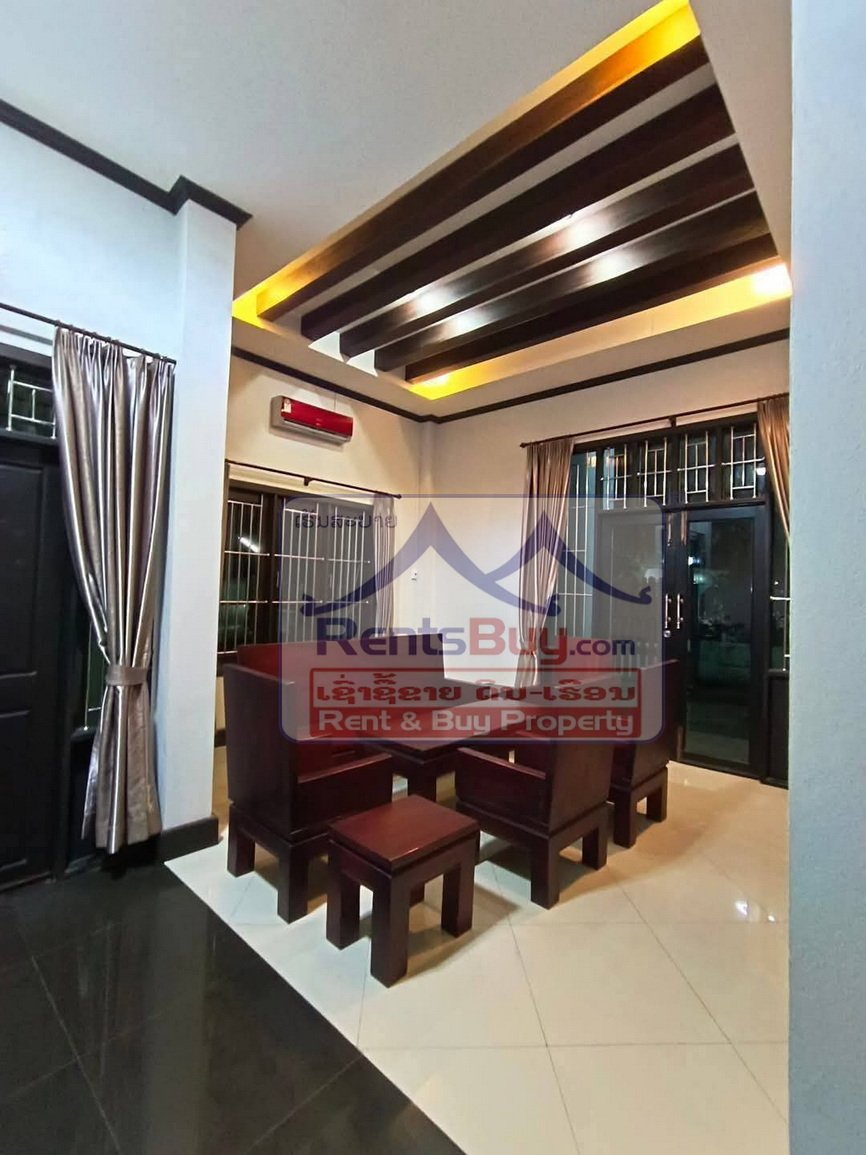 houseforrent05 6699-Spacious 4-Bedroom House for Rent Near 103 Hospital and WFP, Vientiane