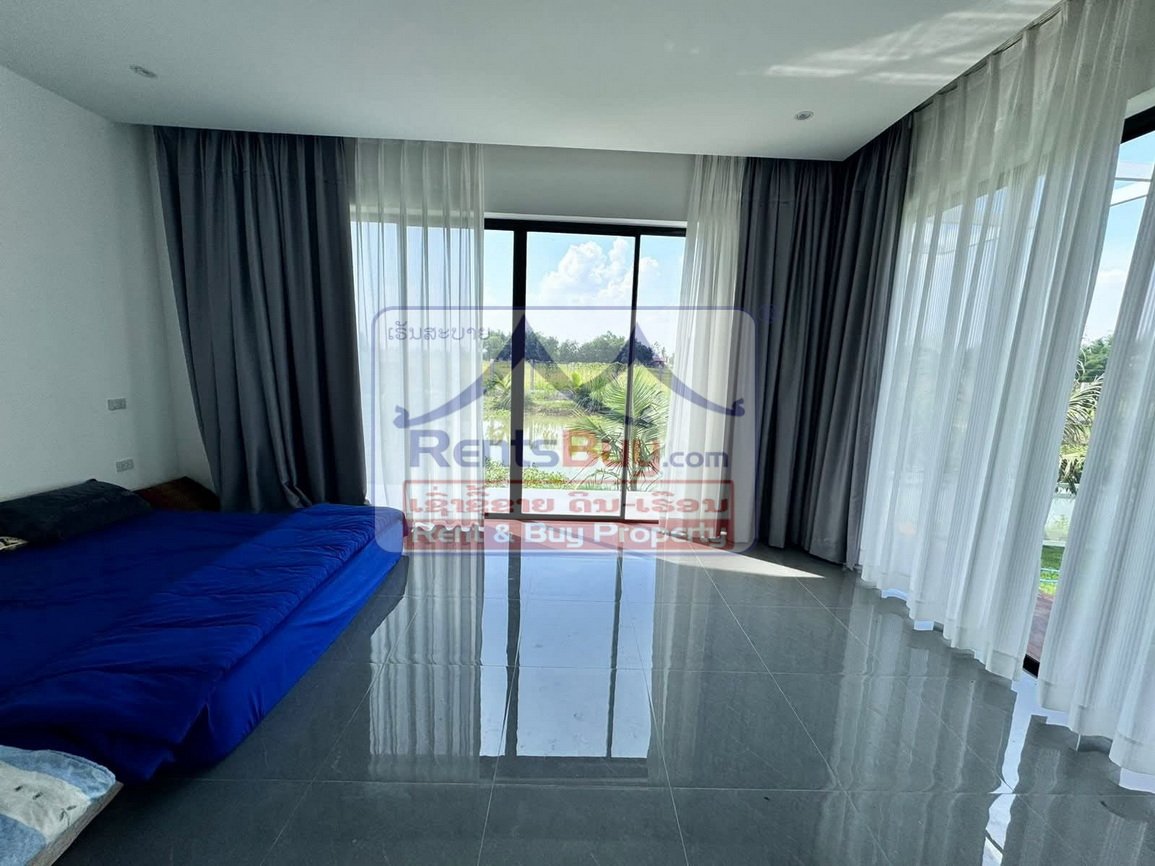 6696-Modern 2-Bedroom Villa for Rent in Hadxayfong – $900/Month with Gardener Included