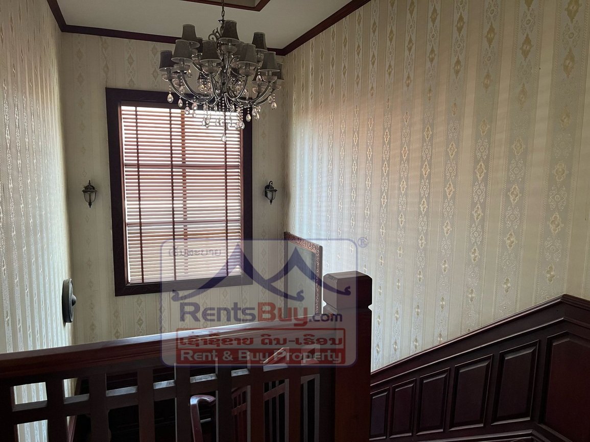 houseforrent08 6675-Spacious 6-Bedroom Lao-Style Modern Home for Rent Near CrowPlaza – $2,500/month