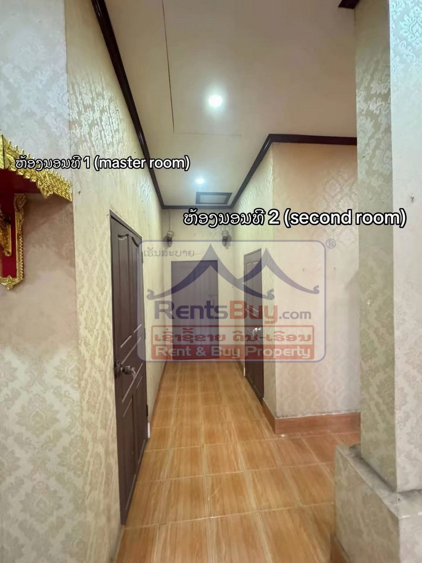 6695-Comfortable 2-Bedroom House for Rent in Nongtha Village, Chanthabuly District