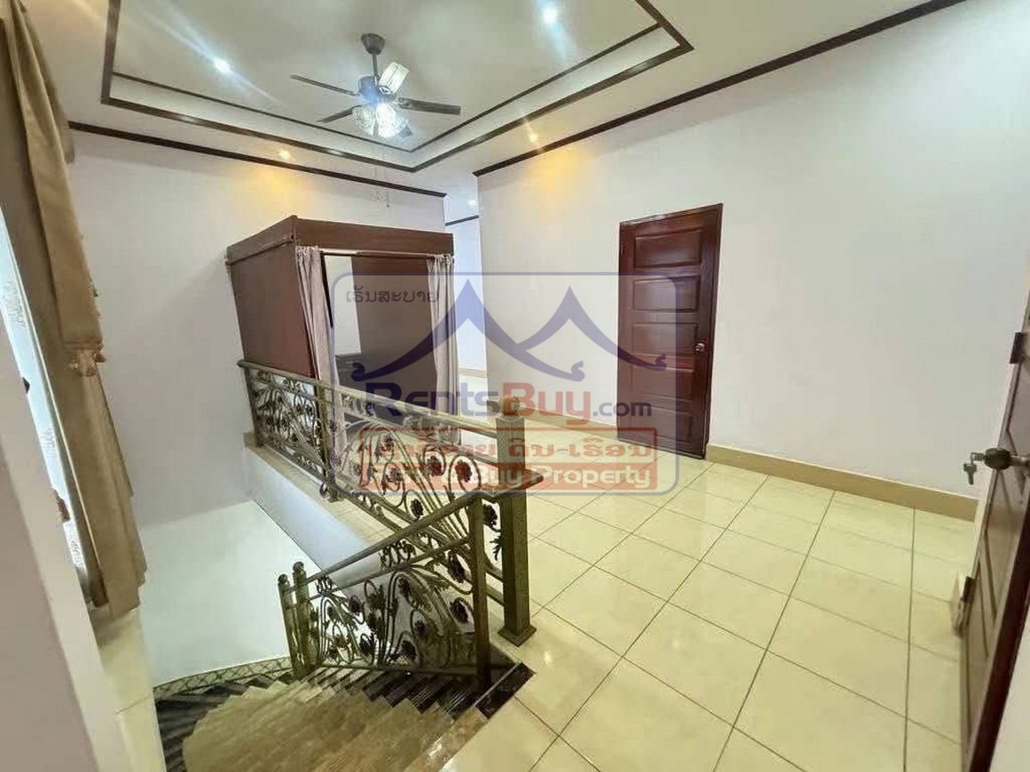 houseforrent08 6714-Fully Furnished 3-Bedroom House for Rent Near Latthasavong Hotel and View Mall, Vientiane