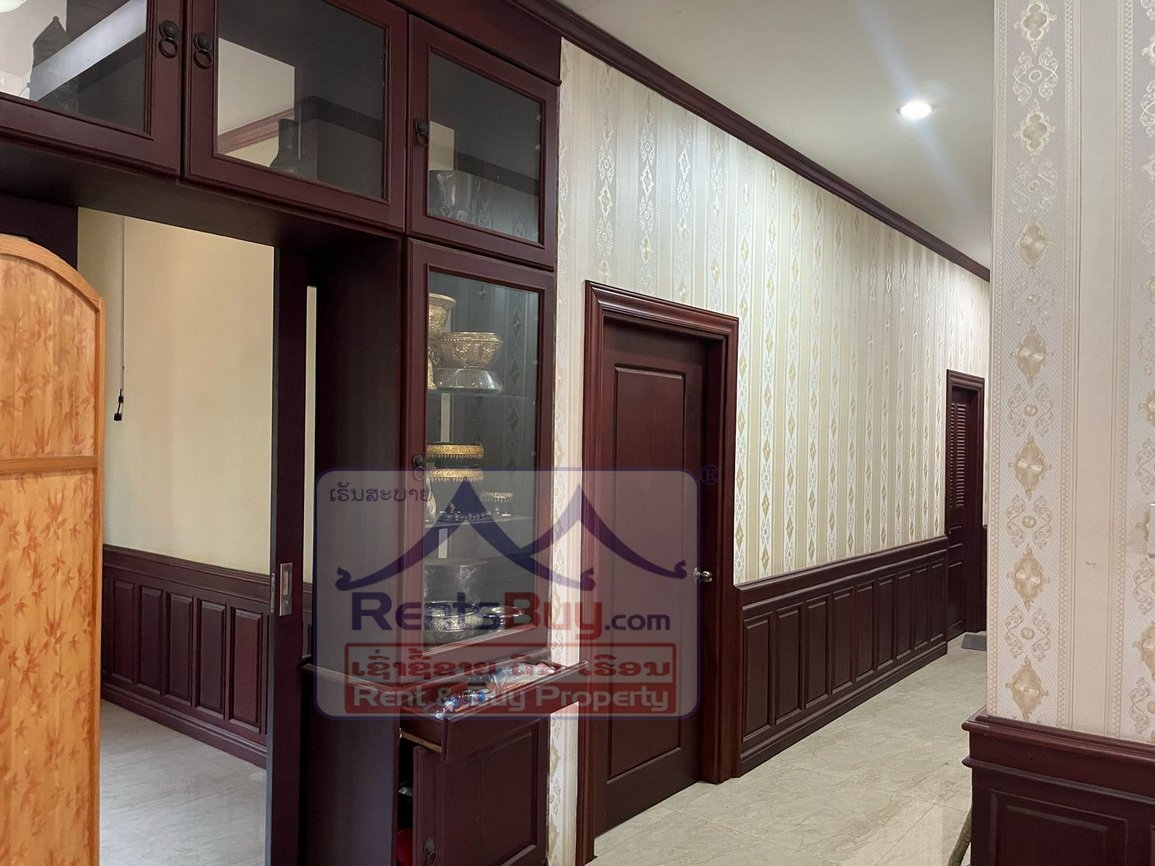 houseforrent10 6675-Spacious 6-Bedroom Lao-Style Modern Home for Rent Near CrowPlaza – $2,500/month