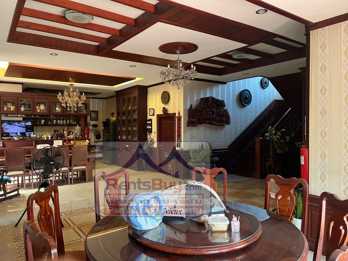 houseforrent11 6675-Spacious 6-Bedroom Lao-Style Modern Home for Rent Near CrowPlaza – $2,500/month