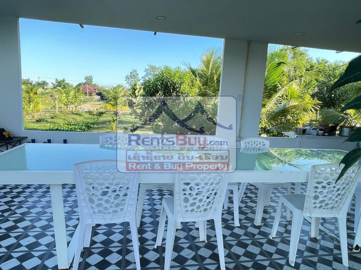 6696-Modern 2-Bedroom Villa for Rent in Hadxayfong – $900/Month with Gardener Included