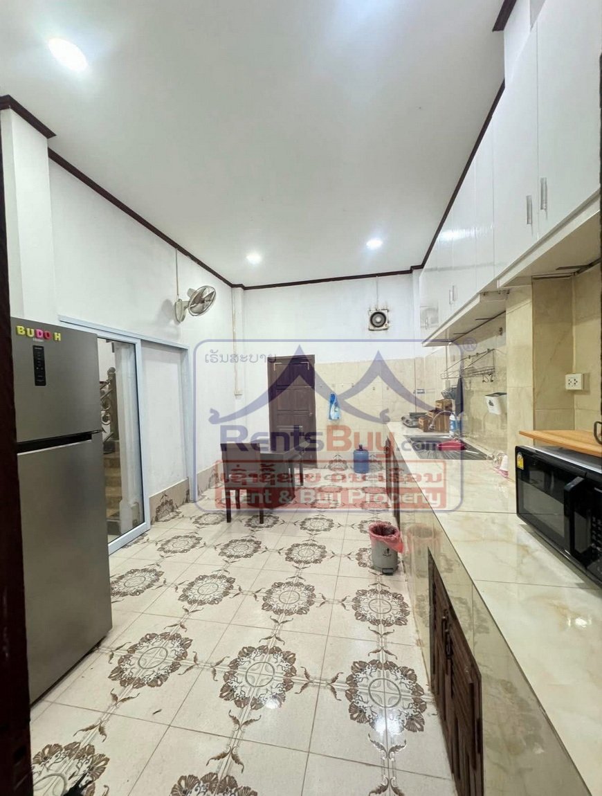 houseforrent14 6714-Fully Furnished 3-Bedroom House for Rent Near Latthasavong Hotel and View Mall, Vientiane