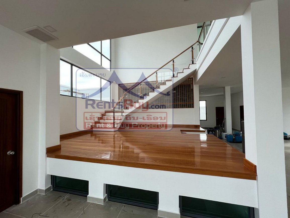 houseforrent15 6653-Modern 2-Story Villa with Guesthouse & Gym – Prime Vientiane Location
