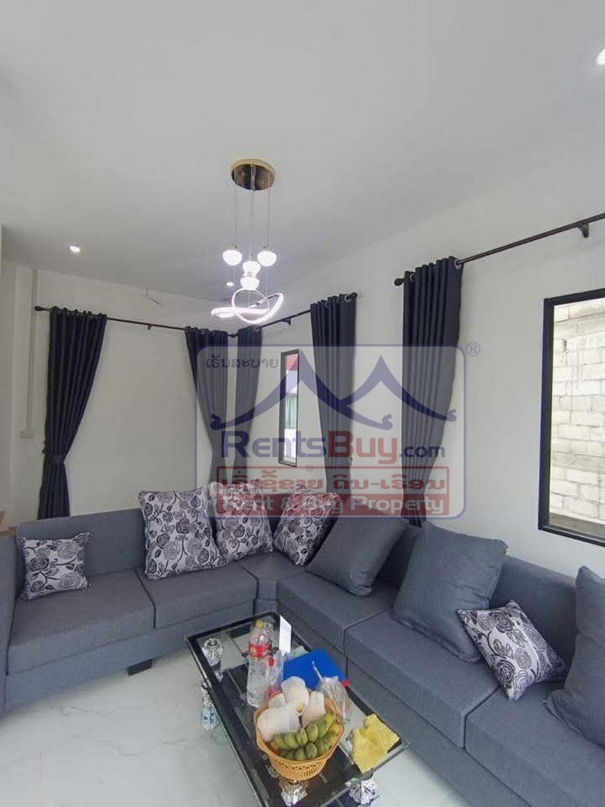 houseforsale04 6697-Charming 3-Bedroom Home for Sale Near Thatluang Lake — Peaceful Living in Xaisettha District