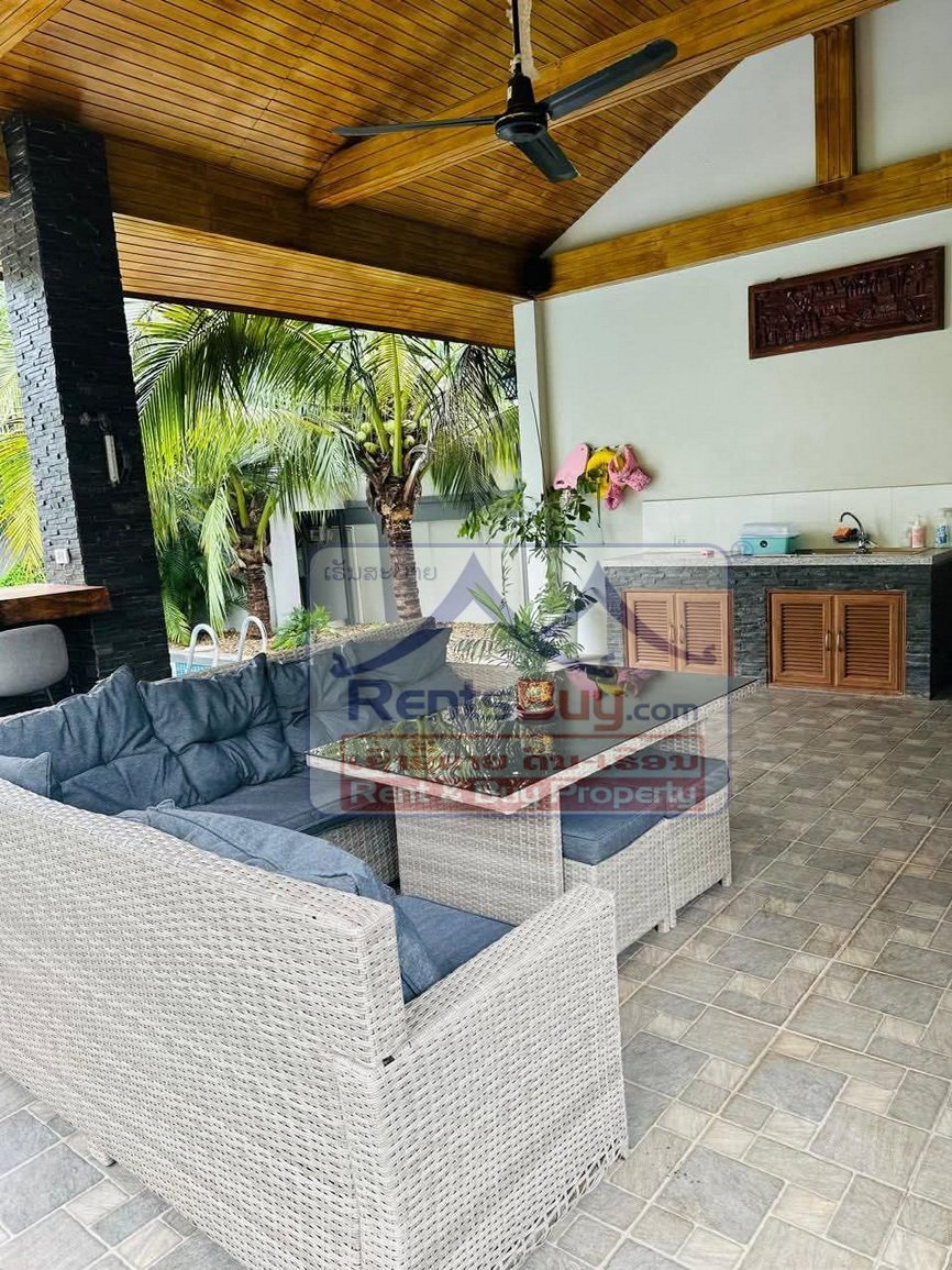 6703-Modern Luxury Villa with Guest House & Pool Near US Embassy – Hadxaifong District, Vientiane