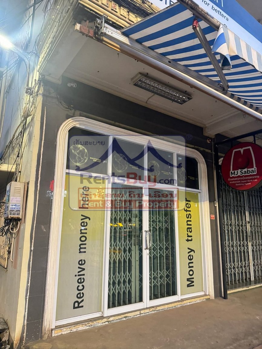 shophouseforrent01 6687-Prime 4-Storey Shophouse for Rent in Vientiane’s Morning Market – Only $3,000/month