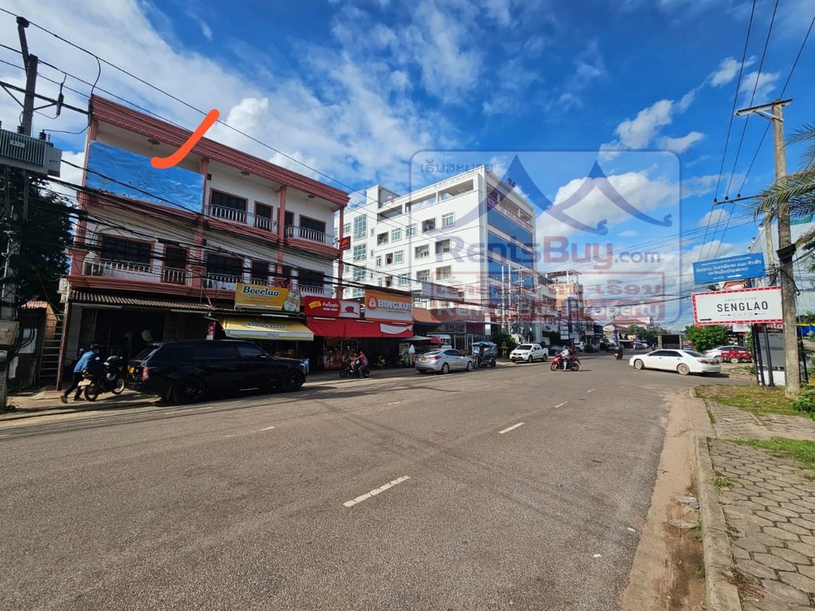 6657-Spacious 3-Storey shophouse for Rent in Phonxay – Ideal for Home or Business