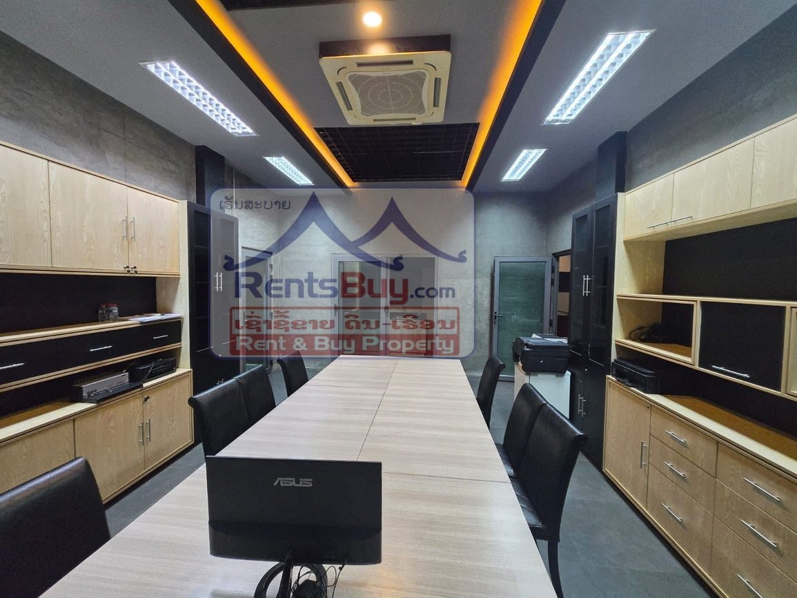 shophouseforrent07 6667-Fully Furnished 3-Storey shophouse for Rent in Vientiane – Prime Location, $4,500/Month