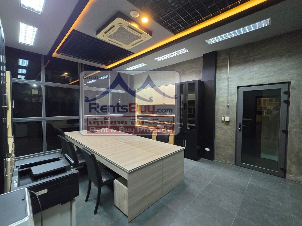 shophouseforrent12 6667-Fully Furnished 3-Storey shophouse for Rent in Vientiane – Prime Location, $4,500/Month