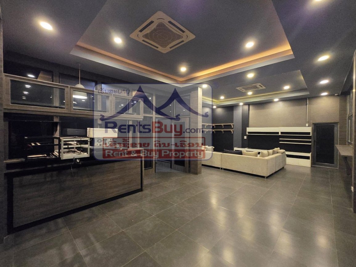 shophouseforrent13 6667-Fully Furnished 3-Storey shophouse for Rent in Vientiane – Prime Location, $4,500/Month