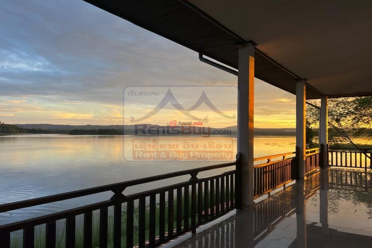 LAOLAKEHOUSE49 6751-Gold-Titled Waterfront Resort in Pristine Nature for sale, Just 35 km from Vientiane Capital