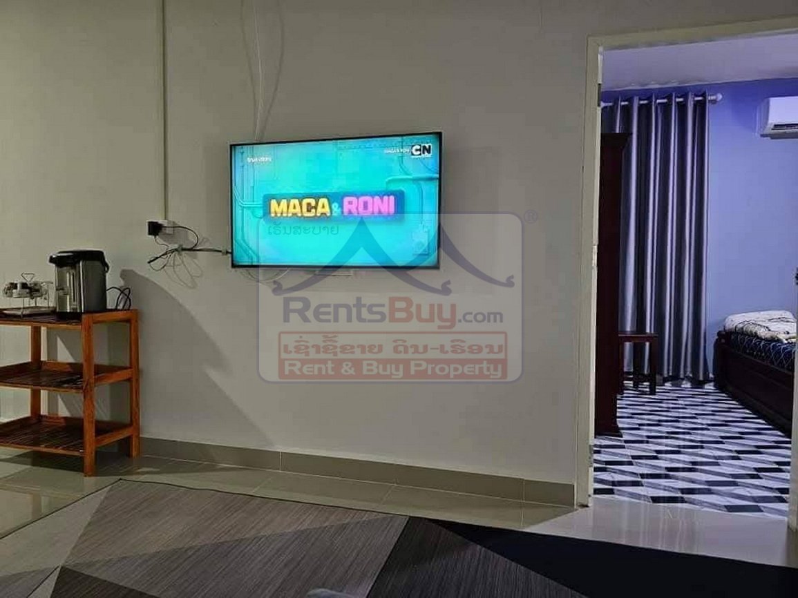 6753-Prime Vientiane Rental: Fully Furnished Rowhouse near Lao National Stadium