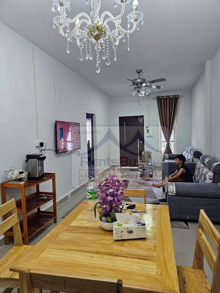 6753-Prime Vientiane Rental: Fully Furnished Rowhouse near Lao National Stadium
