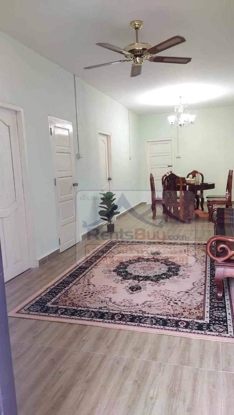 6753-Prime Vientiane Rental: Fully Furnished Rowhouse near Lao National Stadium