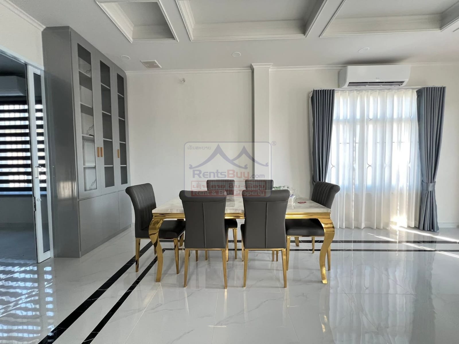 6720-Luxurious Two-Storey Villa for Rent in Sisattanak District