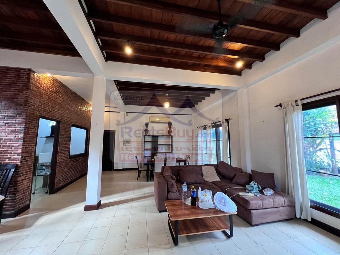 6748-Prime Location Rental: Flexible 2+ Bed, 4 Bath Home Near Mekong & U.S. Embassy