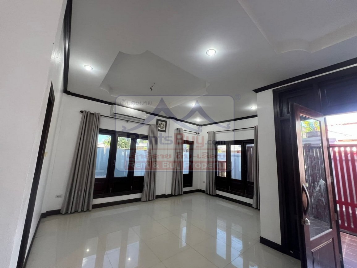 houseforrent01 6774-Spacious 4-Bedroom House for Rent in Sikhottabong District, Vientiane Capital – Prime Location Near Wattay Airport